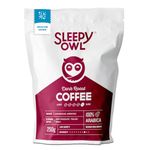 Sleepy Owl Dark Roast Ground Coffee for Pour Over | 100% Arabica | Medium Grind Coffee | Also Suitable for Aeropress, Drip machine | 250g | Sourced From Chikmagalur