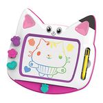 Cefa Toys - The Dollhouse Magnetic Board by Gabby, Includes 3 Different Tampons, Pen and Quick Eraser Included in The Board, Suitable for Children from 3 Years Old