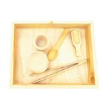 KEANE Creations Sensei Sense| Montessori Wooden Sensory Toys for Kids Set of 6 | Sensory Activities Made Fun with a Wooden Tray and 5 Tools | Activity Toys for Age 2 to 6 Years