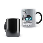 MC SID RAZZ Friends TV Series- "Joey Doesn't Share Food" Morphing Magic Heat Sensitive Ceramic Coffee & Tea Mug Licensed by Warner Bros USA