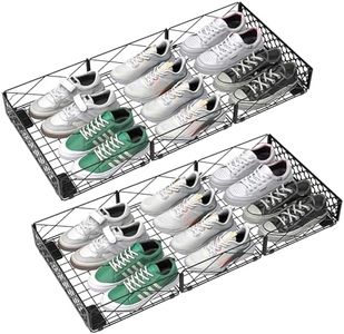 NADAMOO Large Under Bed Storage with Wheels, Low Profile Rolling Under Bed Storage Containers,Foldable Metal Under the Bed Organizer Bins for Bedroom,2 Packs