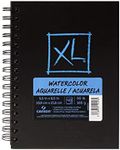 Canson XL Series Watercolor Textured Paper Pad for Paint, Pencil, Ink, Charcoal, Pastel, and Acrylic, Fold Over, 140 Pound, 5.5x8.5 Inch, 30 Sheets