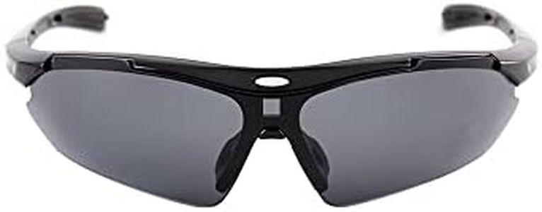 SagaSave Outdoor Sports Sunglasses, UV400 Protection Polarized Sunglasses, Men and Women Anti Glare Glasses for Cycling, Fishing, Driving, Golf (Black)