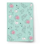 FACTOR NOTES Notebooks : A5, 100 GSM, Plain Journal Diary (The Pastel Mint Roses)