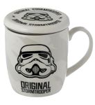 Puckator The Original Stormtrooper Infuser Tea Coffee Mug Set with Lid - Funny Home Accessories - Cute Gifts for Girlfriend - Large Mugs for Men Women Hot Drinks Cute Cups Presents Secret Santa Gift