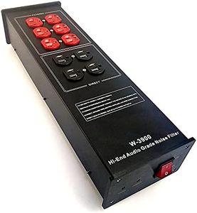 AC Power Filter Power Conditioner - WAudio AC Power Purifier with Surge Protector, Black