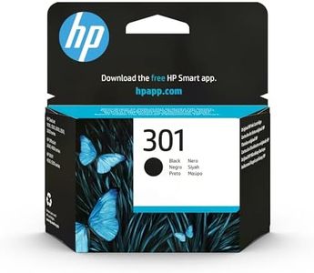 HP 301 CH561EE, Negro, Cartucho de Tinta Original, Compatible con Impresoras de Inyección de Tinta HP DeskJet 1050, 2540, 3050, OfficeJet 2620, 4630, ENVY 4500, 5530