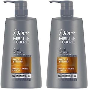 Dove Men+Care Thick & Strong 2in1 Shampoo+Conditioner, 650 ml (Pack of 2)