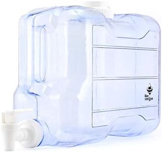 Bar Amigos Water Container Tap Desktop Dispenser - by Plastic Petg Fridge Beverage Tank Liquid Drink Refillable Shelf Tap Great for Office Camping Juice Drinks Cocktail