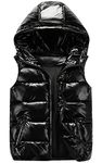 Happy Cherry Unisex Kids Winter Warm Down Vest Baby Vest Newborn Lightweigh Packable Puffer Waistcoat Black 7-8T