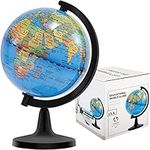 Wizdar 4'' World Globe for Kids Lea