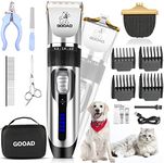 Dog Clippers , Professional Dog Grooming Kit , Cordless Dog Grooming Clippers for Thick Coats , Dog Hair Trimmer , Low Noise Dog Shaver Clippers , Quiet Pet Hair Clippers Tools for Dogs Cats