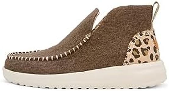 Hey Dude Denny Heavy Canvas Leopard Size 5 | Women's Boots | Women's Pull on Boots | Comfortable & Light-Weight
