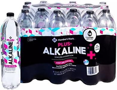 Member~'s Mark Plus+ Alkaline Water (1L, 18pk.), 33.8 Fl Oz (Pack of 18)