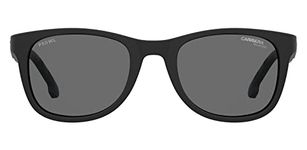 CARRERA Men's Polarized Metal Grey Lens Glass Rectangular Sunglasses 206276