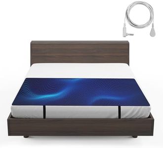 Earthing Mat UK, Grounding Mat for Bed, 10% Silver Fiber & 90% Soft Leather, Earth Mat Grounding sheet for Improved Sleep, Reduced Anxiety, Pain, Inflammation, Relief (68 X 137cm (Double))