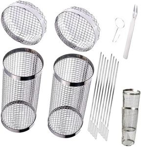 Rolling BBQ Grill Basket