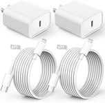 iPhone Charger Fast Charging,iPhone Fast Charger 2Pack Type C Fast Charger Block Plug Adapter 6FT USB-C to Lightning Cable Cord for iPhone 14/13/13 Pro/12 Pro/12 Pro Max/11/Xs Max/XR/X/SE,iPad,AirPods