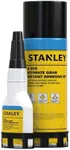 STANLEY CA Glue with Activator Set, Cyanoacrylate Super Glue (1x3.4oz) and Accelerator Spray (1x13.5oz), CA Glue for Woodworking, Carpentry, Knots & Voids, Woodturning - 1 Pack
