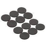 Trimming Shop Furniture Pads, Round Felt Pad for Table Chair Legs, Floor Protector from Scratch Self Adhesive Non Slip, Protect Hardwood Floor, Furniture Feet, Sofa, Table, Bed - L, Black, 45mm, 2 Set