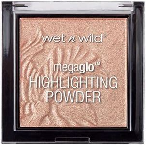 wet n wild MegaGlo Highlighting Powder, Highlighter Makeup, Shimmer Glow, Natural Pink Precious Petals