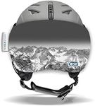 Soggle Vizor Visor Protection for Visor Helmets (Ski Helmets), Colour: Vizor Mountains 2