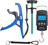 GRANDBUY Handheld Digital Fish Scale 99lb/45kg with Built-in Tape Measure 39Feet Floating Fish Gripper Fishing Lanyard Fish Hook Remover Combo Kit