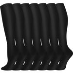 Pnosnesy Compression Socks, (7 Pairs) for Men & Women 15-20 mmHg is Best for Athletics, Running, Flight Travel, Support