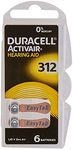 Duracell EasyTab/Activair Type 312 Hearing Aid Batteries Zinc Air P312 PR41 ZL3 Pack of 60