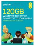 EE Pay As You Go DATA SIM Card UK PREPAID PRELOADED PAYG Bundle - 120GB 12 month DATA SIM