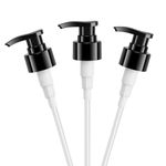 Segbeauty Lotion Dispenser Pump Head, 3 Pack Shower Bottle Pump Replacement, Empty Bottle Tube Pump Top for Bathroom Kitchen Hotel Shampoo Conditioner Hand Soap Body Soap Liquid Soap