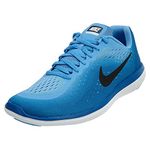 NIKE Kids Flex 2017 Rn (GS) Running Shoe (4.5 M US Big Kid, University Blue/Black)