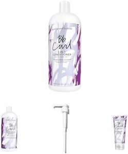 Bumble and bumble Curl Moisturizing Shampoo + Curl 3-in-1 Conditioner + Butter Mask Liter Set with Pump, 33.8 fl. oz.