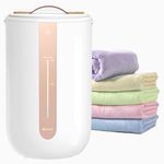 Keenray Towel Warmer for Bathroom, Towel Warmer Bucket with Heating Progress Bar, Fragrant Disc Holder, Leather Handle, Auto Shut-Off Towel Bucket Fits Up to Two 40"X70" Oversized Towels, Blankets