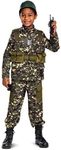 Disguise Soldier Costume for Kids with Helmet and Accessories, Child Size Medium (7-8)