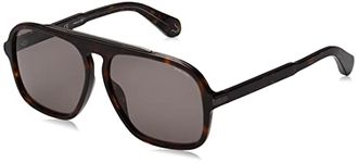 Police Eyewear | Brown Gradient Lens Square Sunglass | Full Rim | Brown & Black Frame With 100% U.V. Protection | Men Sunglasses | Large Size | Sple2060722Sg