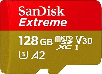 SanDisk 128GB Extreme for Mobile Gaming microSD UHS-I Card - C10, U3, V30, 4K, A2, Micro SD - SDSQXA1-128G-GN6GN