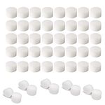 50 Pieces Air Filter Sponge Compressor Replacement System (60 PPI), Compressor System Accessories White Breathable Sponge Column Compatible Cool Mist Inhaler Vaporize Accessories Air Filter