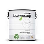 Boomerang, 100% Eco-Friendly Interior Latex Paint, 3,78L, Eggshell Finish for home / Boomerang, Peinture Latex intérieur 100% Ecoresponsable, 3,78L, Finis Velours pour les murs et la maison (Clair de lune / Moonlight)