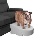 Pet Gear Stramp Stair and Ramp Combination for Dogs/Cats, Easy Step, Lightweight/Portable, Sturdy, Easy Assembly (No Tools Required) 2 Models, 3 Colors, New Essential Grey (PG9700EGU)