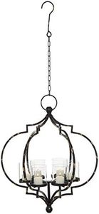 Deco 79 Candle Chandeliers, Deco 79, Black, Clear, Medium