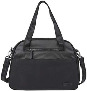 Travelon Womens Anti-theft Metro Medium Carryall Sling Tote, Black, 14.5 X 11 X 4.5 US