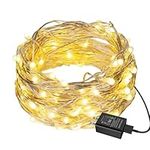 EShing 100LED 33ft String Lights, Plug-in Waterproof Decorative Fairy Lights, Firefly Lights with UL Power Adapter for Bedroom Home Garden Wedding Party Indoor Outdoor Decorations (Warm White)