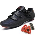 Cycling shoes for Men Women Luminous Road Cycling Riding Shoes Peloton shoes Breathable Cleat Compatible SPD Look Delta Indoor cycling Shoes 3-LBlack41