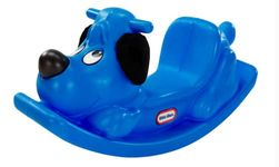 Little Tikes Rocking Horse, Active Play for Toddlers, Single Face Handles with Grip and Sturdy Saddle for Safety, Robust Construction, Dog (Blue)