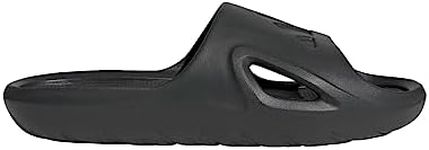 adidas Unisex Adicane Slide Sandal, Carbon/Carbon/Black, 9 US Men