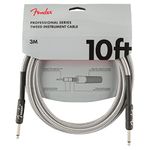 Fender Professional Series Tweed Instrument Cable, Straight/Straight, White, 10ft