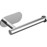 Toilet Roll Holder Wall Mounted - Self Adhesive,304 Stainless Steel Wall Mounted Toilet Paper Holder,Waterproof & Rust Resistant for Bathroom, Washroom, Toilet, Kitchen(Silver-1)