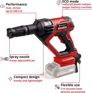 Einhell Cordless Pressure Washer – 24 Bar Portable Cleaner