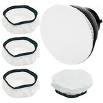 4 Pieces Light Diffuser Sock findTop Lamp Socks Cover Cloth Soft White Diffuser Lamp Cover for Ring Light Flash Light (7 Inch/18 cm)